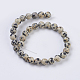 Natural Dalmation Jasper Beads Strands UK-G-G515-6mm-06-2
