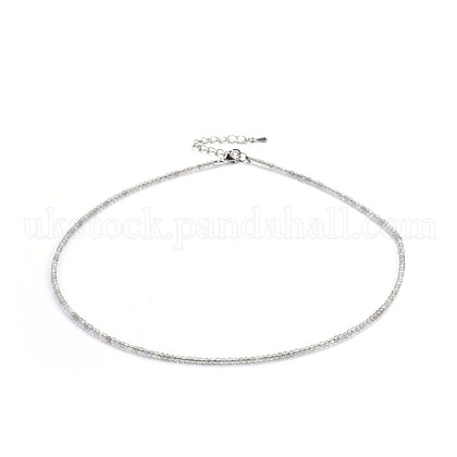 Natural Labradorite Beaded Necklaces UK-NJEW-F245-A11-1