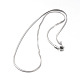 304 Stainless Steel Snake Chain Necklaces UK-NJEW-F195-02A-P-2