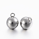 304 Stainless Steel Sphere Charms UK-X-STAS-H394-12P-2