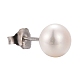 Valentine Presents for Her 925 Sterling Silver Ball Stud Earrings UK-EJEW-D029-6mm-2-4