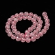 Natural  Rose Quartz Beads Strands UK-G-L104-8mm-01-2