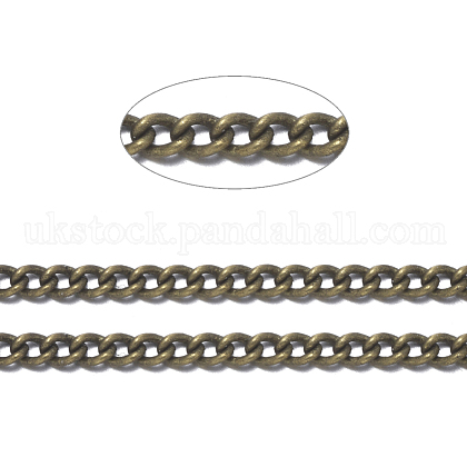 Brass Curb Chains UK-X-CHC-S096-AB-NF-1-1
