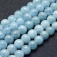 Natural Aquamarine Beads Strands UK-G-P342-10A-8mm-AB+-1