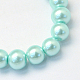 Baking Painted Pearlized Glass Pearl Round Bead Strands UK-HY-Q003-6mm-45-2