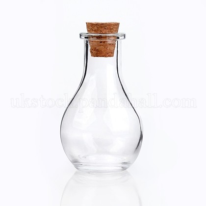 Glass Bottle for Bead Containers UK-AJEW-H006-1-K-1
