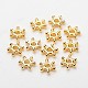 ABS Electroplated Snowflake Plastic Spacer Beads UK-KY-I002-02A-1