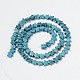 Synthetic Turquoise Star Bead Strands UK-G-M201-03-6mm-2