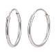 925 Sterling Silver Hoop Earring Findings UK-STER-E062-05B-S-3