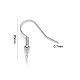 304 Stainless Steel Earring Hooks UK-STAS-S111-003-3
