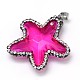 Starfish/Sea Stars Glass Rhinestone Pendants UK-X-GLAA-N0019-06F-3
