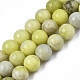 Natural Yellow Mustard Jasper Beads Strands UK-X-G-Q462-8mm-39-1