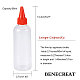 BENECREAT 3 Colors Plastic Empty Bottle for Liquid UK-DIY-BC0009-19-2