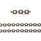Brass Cable Chains UK-X-CHC027Y-AB-1