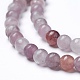 Natural Lepidolite/Purple Mica Beads Strands UK-G-G770-04A-4mm-2