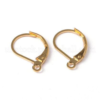 Brass Leverback Earring Findings UK-EC223-G-1