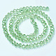 Electroplate Glass Beads Strands UK-EGLA-A034-T6mm-B17-2