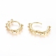 Brass Huggie Hoop Earrings UK-EJEW-G275-03G-3