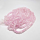 Two Tone Crackle Glass Beads Strands UK-GLAA-F034-8mm-04-K-2