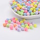 Round Solid Color Opaque Acrylic Beads UK-X-SACR-S037-M02-A-1