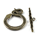 Tibetan Style Snake Toggle Clasps UK-X-TIBE-A5836-AB-NR-2