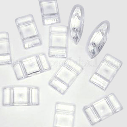 Transparent Acrylic Carrier Beads UK-PL873Y-15-1