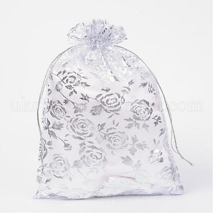 Rose Printed Organza Bags UK-OP-UK0005-17x23-03-1