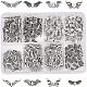 Vintage Tibetan Alloy beads Antique Silver Plated Wing Charm Beads Spacer Jewelry Findings UK-TIBEB-PH0002-01-1
