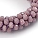 Faceted Rondelle Glass Beaded Jewelry Making for Bracelets UK-BJEW-L517-A06-1