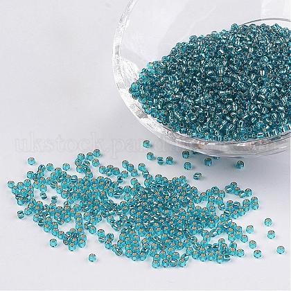 12/0 Grade A Transparent Silver Lined Round Glass Seed Beads UK-X-SEED-A022-F13-51-1