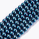 Electroplate Glass Beads Strands UK-EGLA-T012-01B-1