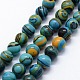 Synthetic Malachite Beads Strands&nbsp;UK-G-I199-32-6mm-E-1