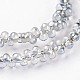 Pearl Luster Plated Teardrop Glass Bead Strands&nbsp;UK-EGLA-J117-PL03-1