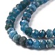 Faceted Rondelle Natural Apatite Bead Strands UK-G-F289-48B-5