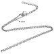 304 Stainless Steel Cable Chain Necklace UK-STAS-T040-PJ204-40-3