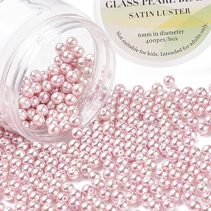 Pearlized Glass Pearl Round Beads UK-HY-PH0001-6mm-116-1