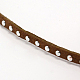 Silver Aluminum Studded Faux Suede Cord UK-LW-D004-02-S-2