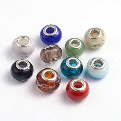Handmade Lampwork European Beads UK-LPDL-X018-M-1