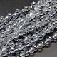 Faceted Round Pearl Luster Plated Electroplate Glass Beads Strands UK-EGLA-J129-PL01-K-1