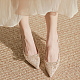 CRASPIRE 4Pcs 2 Colors Alloy Crystal Rhinestone Wedding Shoe Decorations UK-FIND-CP0001-41A-5