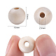 Natural Unfinished Wood Beads UK-WOOD-S651-A10mm-LF-3
