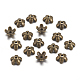 Tibetan Style  Zinc Alloy Bead Caps&nbsp;UK-X-TIBEB-6.5x3-AB-FF-1