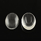 Transparent Oval Glass Cabochons UK-GGLA-R022-30x22-K-1
