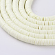 Flat Round Eco-Friendly Handmade Polymer Clay Beads UK-CLAY-R067-6.0mm-21-3