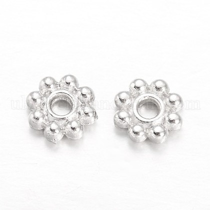 Alloy Daisy Spacer Beads UK-PALLOY-L166-31S-1