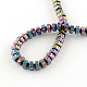 Electroplate Non-magnetic Synthetic Hematite Beads Strands UK-G-S203-02D-K-2