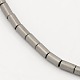Electroplate Non-magnetic Synthetic Hematite Beads Strands UK-G-M007-31C-1