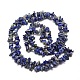 Natural Lapis Lazuli Chip Bead Strands UK-X-G-M205-14-2