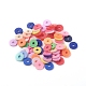Handmade Polymer Clay Bead Spacers UK-X-CLAY-R067-8.0mm-M1-4