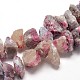 Natural Tourmaline Nuggets Beads Strands UK-G-F214-27B-3